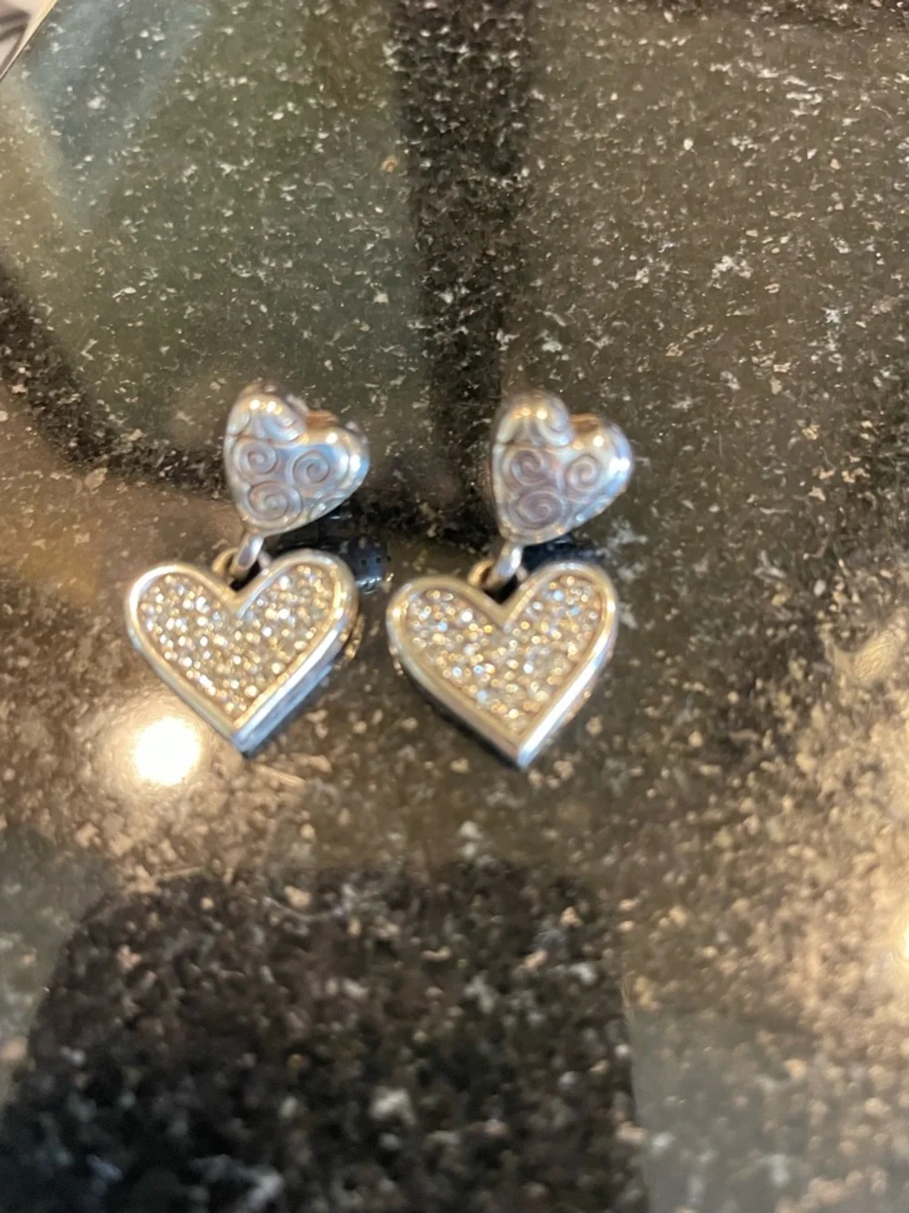 Brighton Rare Vintage Silver Heart Necklace - Set Available Separately - Picture 4 of 4